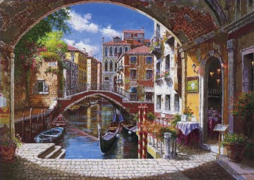 ヴェネツィアへのアーチ道 Oil Paintings